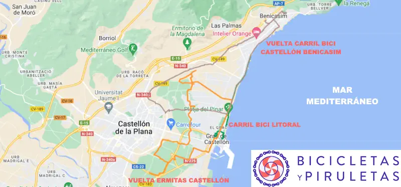 rutas en bici por castellon ciudad