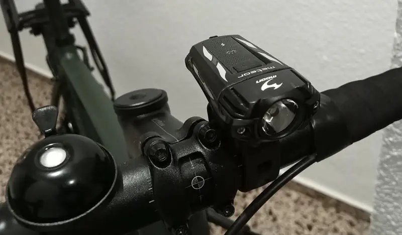 luz delantera de bicicleta moon meteor